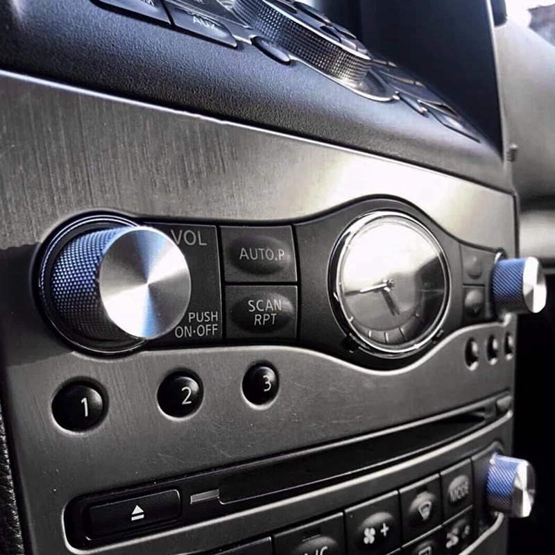 Ручка радио и A/C из алюминиевого сплава ручка переключения громкости навигации