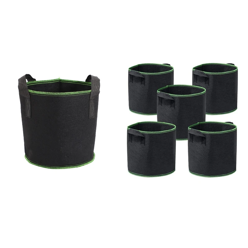 

10 шт., мини-пакеты для выращивания картофеля, моркови, помидор, 5 шт., 2 галлона и 5 шт., 1 галлон