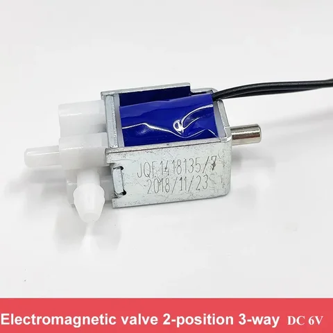 JQF1418135 DC 5V 6V микро электромагнитный клапан 2-позиционный 3-сторонний Электрический контролируемый воздушный клапан для монитора сфигмоманометра