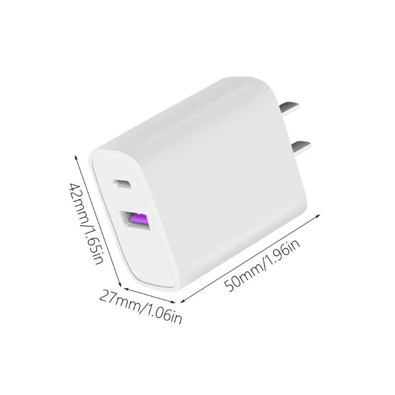 Зарядный блок USB Type C адаптер питания 20 Вт USB-адаптер для быстрой зарядки