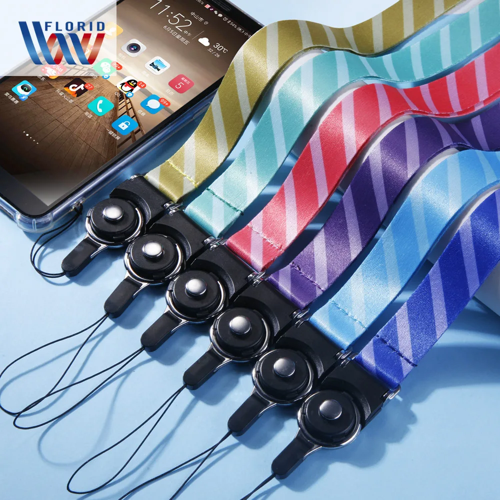 

100pcs Detachable Finger Ring Mobile Phone Lanyard for iPhone Samsung Xiaomi Cell Phone Adjustable Rotating Buckle Neck Strap