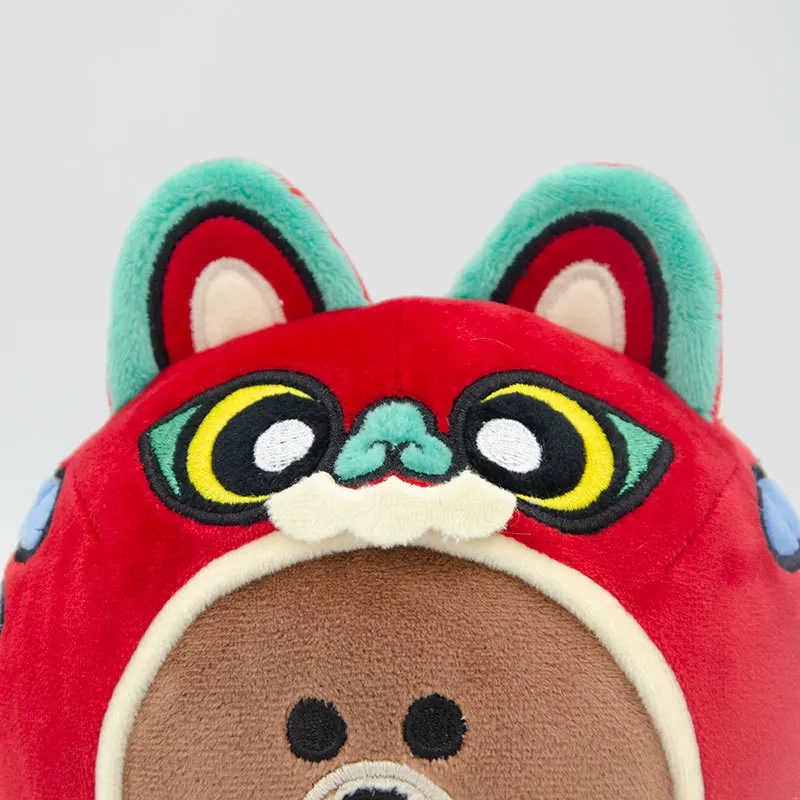 Official Authentic Line Friends Series Cute Brown Bear Cony Rabbit Tiger Dress Up Soft Plush Toy Doll New Year Gift for Children |
