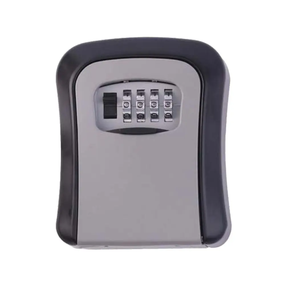 

4-значный комбинированный ящик для ключей с паролем, органайзер для хранения ключей, чехол для домашней безопасности, металлический ящик дл...