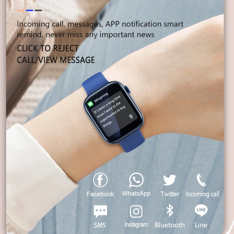 Женские умные часы с Bluetooth-вызовом для Android и IOS мужские вращающимися клавишами на