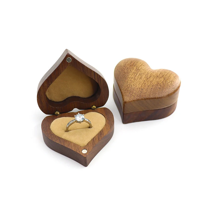 

Свадебный органайзер для колец и ювелирных изделий, черный орех