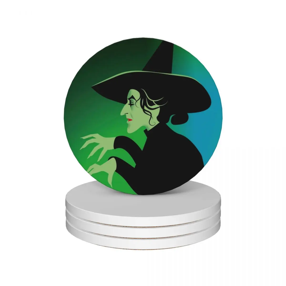 Плохая Ведьма Запада керамические подставки (набор из 4 шт.) для чашек