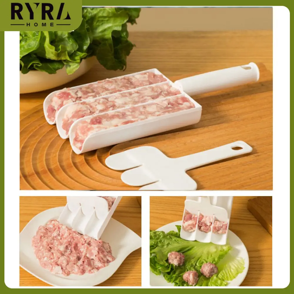 

Meat Tools Fried Fish Beaf Meat 1pc Plastic Kitchen Gadgets Plastic Convenient Meatball Maker Hot Wholesale Meatball Machine Diy