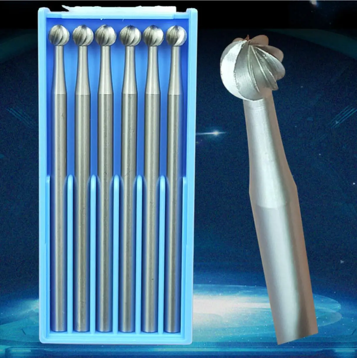 

Стальные круглые боры Goldmith 6 шт.