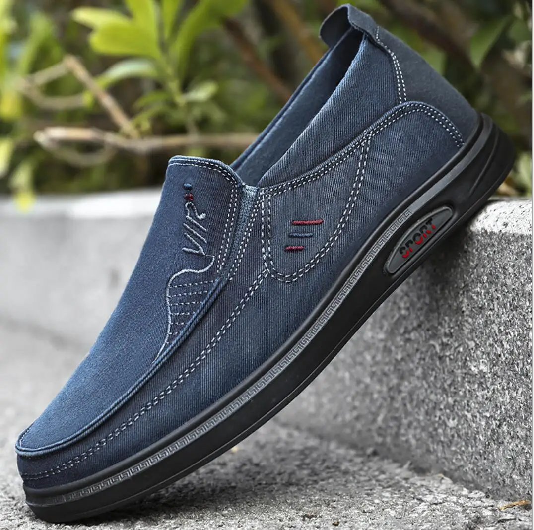 

Men Casual Sneakers Canvas Loafers Footwear 2022 New Fashion Comfortable Flat Soft Leisure Driving Shoes Men Slip On Lazy Shoes