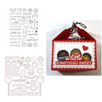 sweet treats for a sweet friend with love heart candy cookie food cutting dies match clear stamp for photo making 2022 new