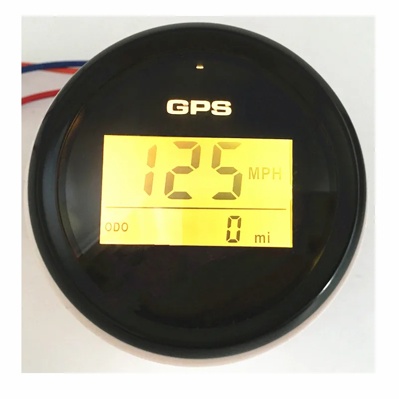 52 мм 0-999 км/ч Mph Knots GPS-спидометры Цифровые одометры скорости Sog Speed Mileometers с 8 видами