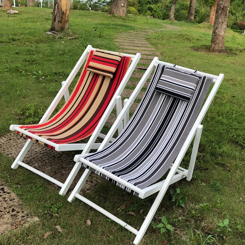Пляжное Кресло складное кресло шезлонг из твердой древесины уличное Для отдыха