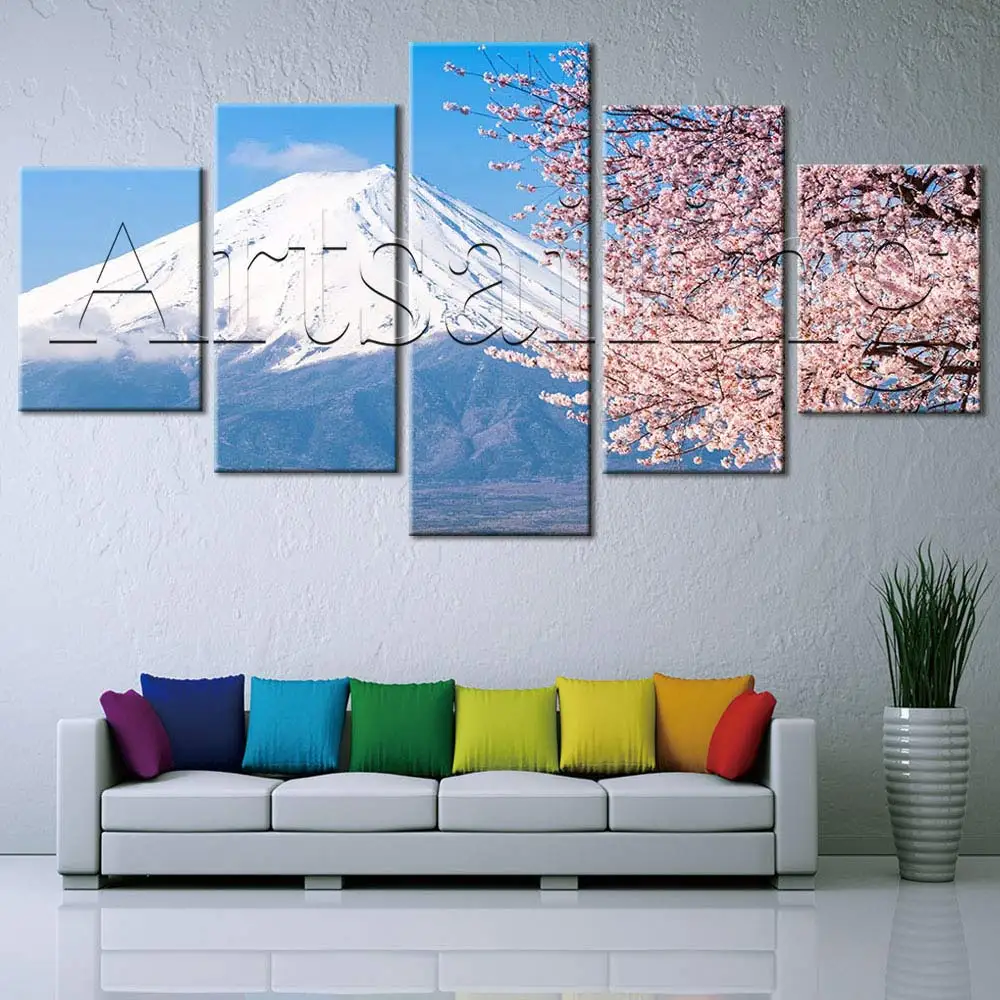 

Artsailing Scenery beach lake Snow mountain Pictures Wall Art Prints Modular Poster For Living Room Nordic Simple Artwork