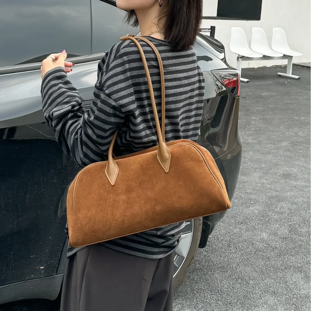 Замшевые сумки Boston