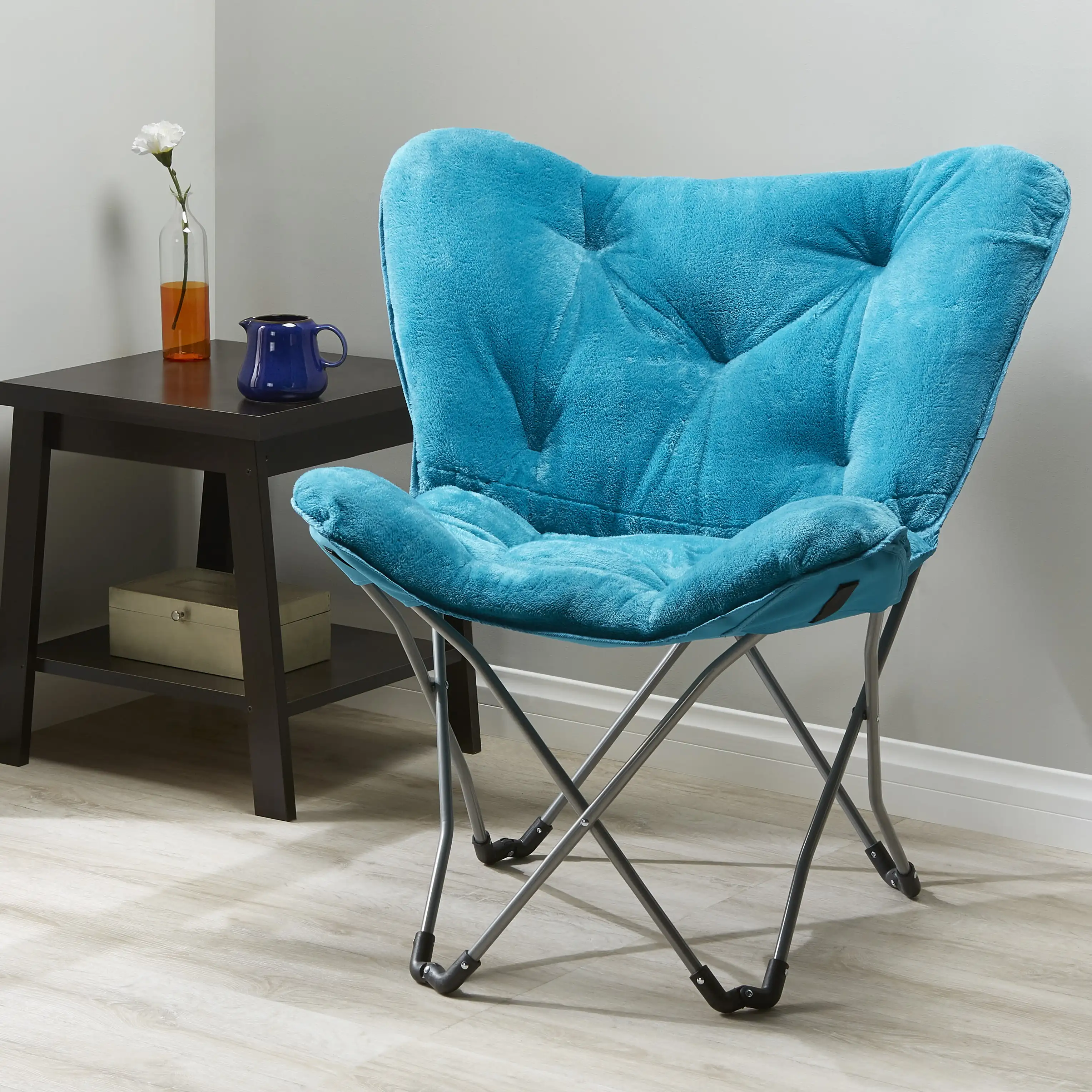 Mainstays Fabric Folding Butterfly Chair, Multiple Colors,fo