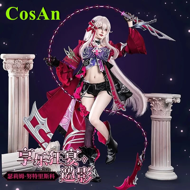 CosAn Game Honkai Impact 3 Thelema Косплей Костюм Гедодистская женская одежда для ролевых игр