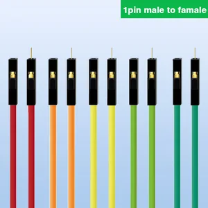 1PIN 10CM 20CM 30CM 40CM 2.54mm 1pin 1p-1p Male To Female Jumper Wire Dupont Cable 26AWG Multi-color Option for Arduino