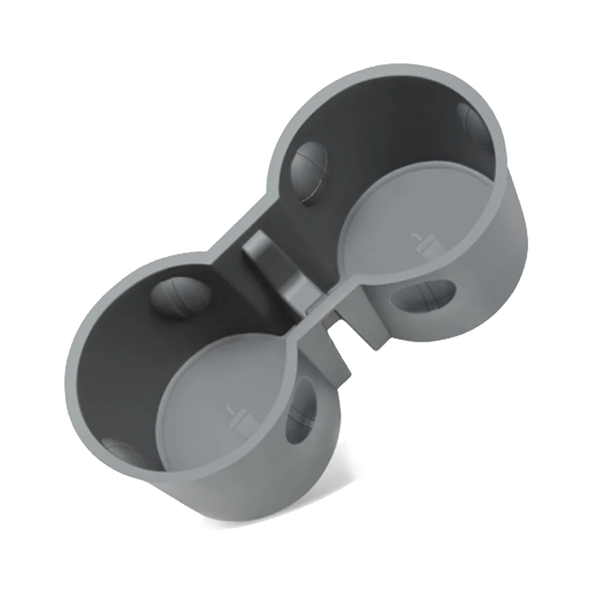 

TPE Double Hole Water Cup Fixing Holder Storage Box Console Cup Holder for Tesla Model 3 Model Y 2021 2022