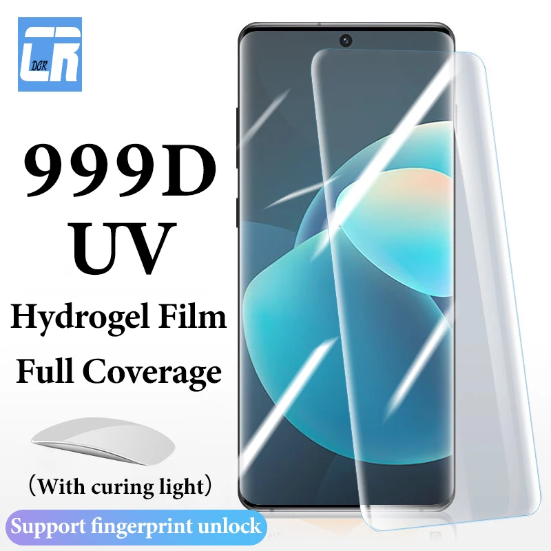 

Full Curved UV Hydrogel Film For Vivo iQOO 9 SE 8 Screen Protector Vivo X Note X80 X70 X60 Pro Plus V21 V23 V17 Y21S Y33S Y53S