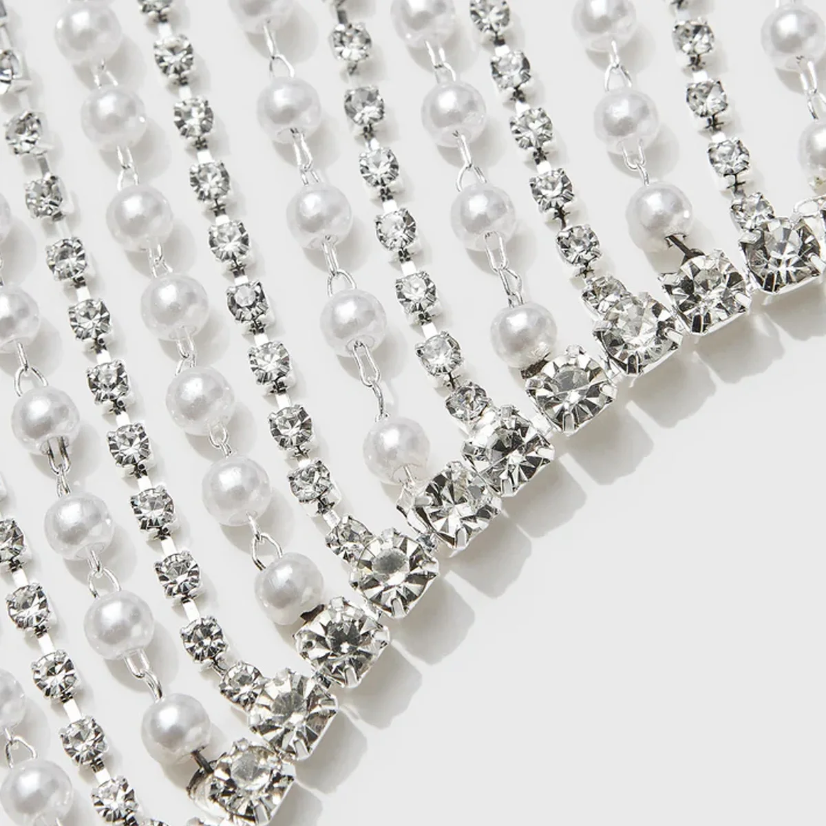 Stonefans новая жемчужная маска с бахромой и стразами повязка на голову для лица