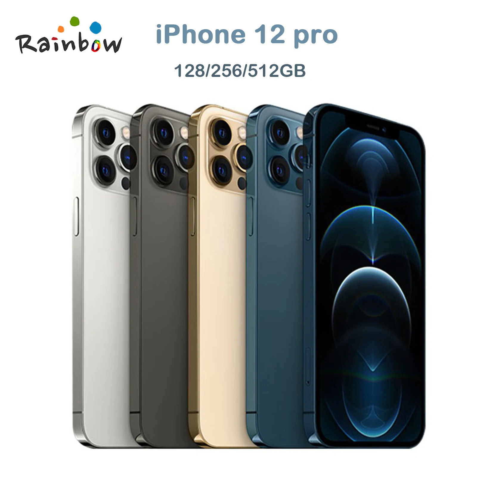 

Оригинальный сотовый телефон Apple iPhone 12 Pro, Φ LTE 6,1 ''6GB & 128/256/512GB IOS A14 Bionic Hexa Core, тройной 12MP