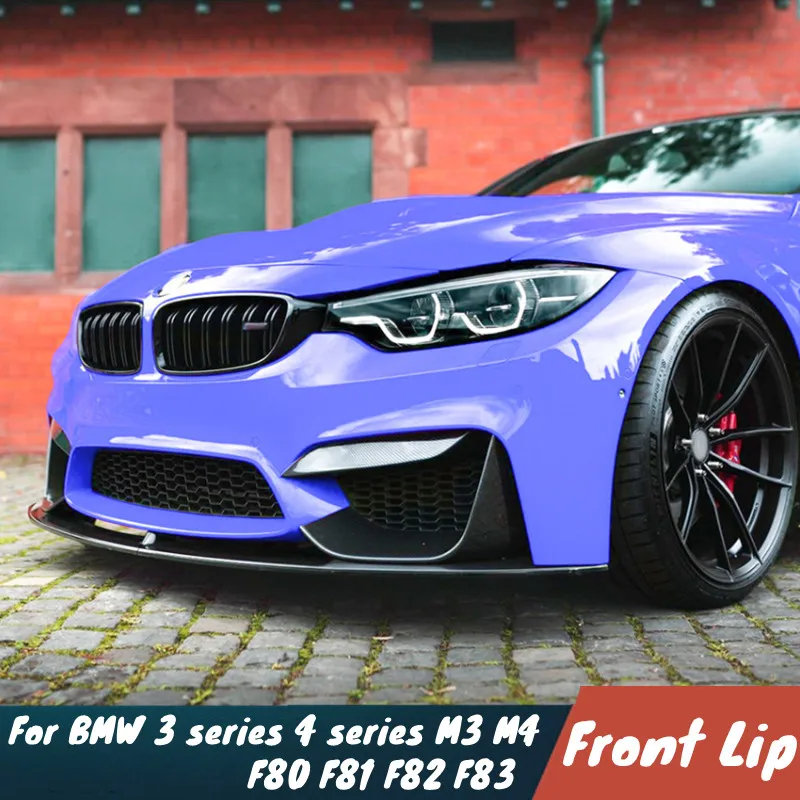 Фото Для BMW 3 серии 4 серии M3 M4 F80 F81 F82 F83 Автомобильный передний бампер, спойлер на подбородок, обновленный внешний обвес, автомобильные детали, аксессуары №1