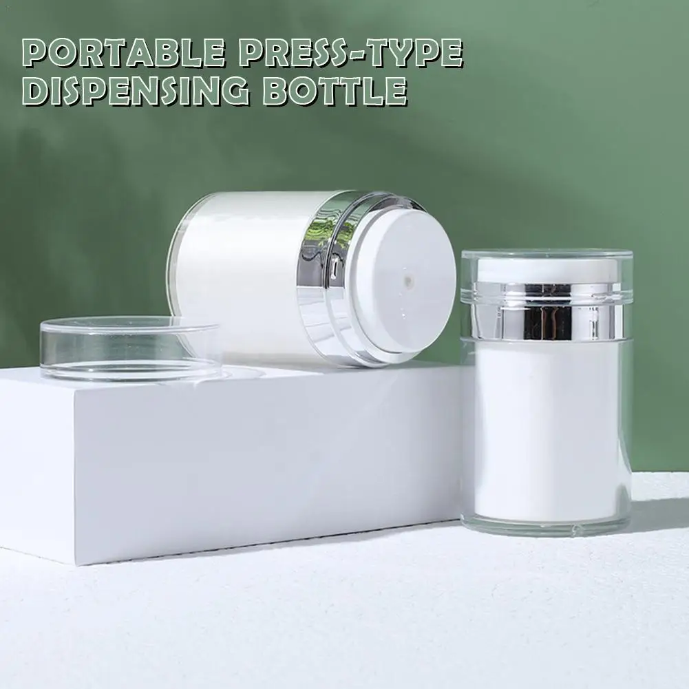 

Безвоздушная банка с насосом, пустая акриловая бутылка для крема, многоразовый дорожный косметический контейнер, портативный косметический контейнер, простые инструменты для использования Z9D0