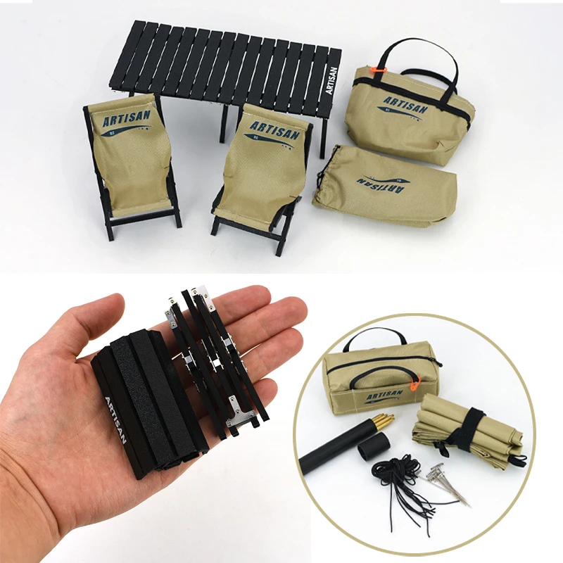 1 комплект складное сиденье для кемпинга мини-яйцо-ролл украшения стола 1/10 RC