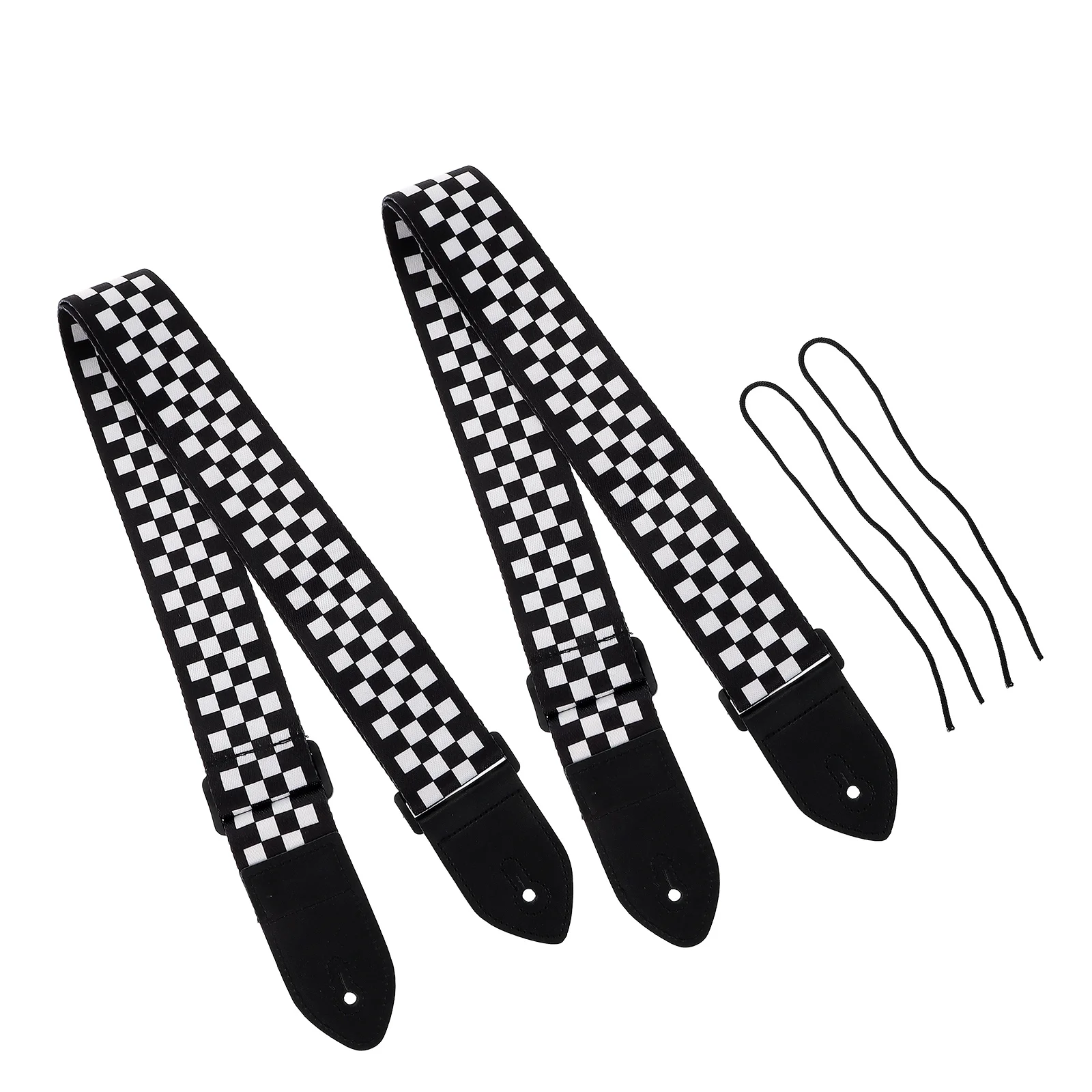 

2Pcs Lattice Cotton Guitar Belt Electric Guitar Belt Instrument Strap