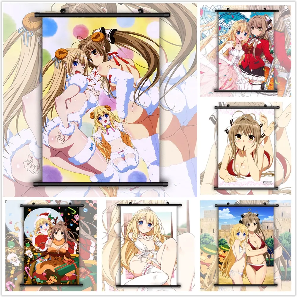 

Amagi, яркий парк, модель аниме Sento Isuzu, латифан, цветочный рисунок HD, баннер, настенный плакат, Свиток
