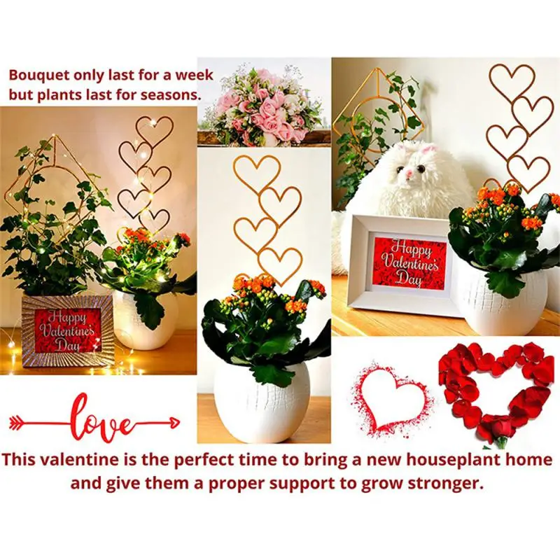 

Plant Climbing Frame Potted Creative Vine Support Role Rack Heart Shaped Plant Support Climbing Stand Trellis Garden Accessorie