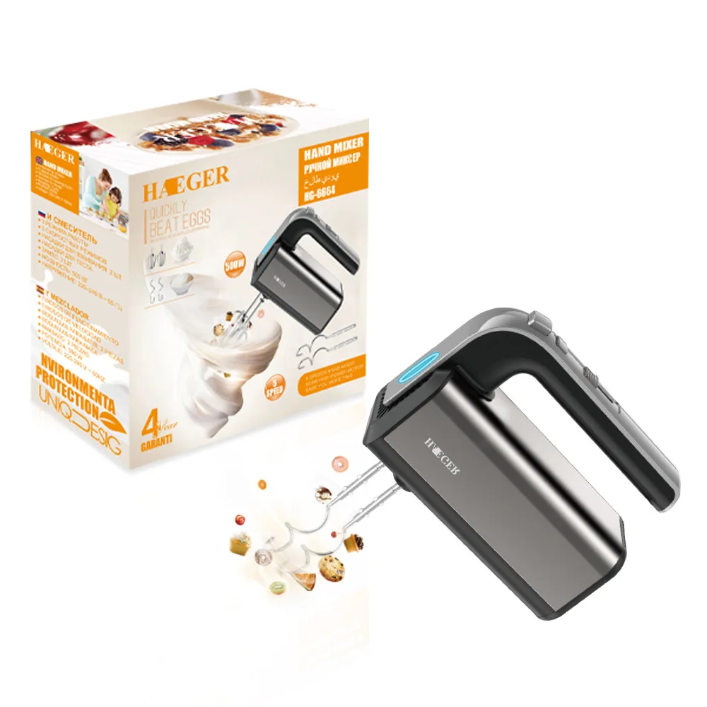 

Электрический Ручной Миксер с крючками для взбивания яиц и теста