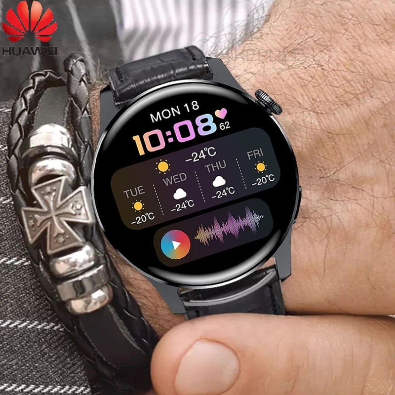 

Смарт-часы Huawei мужские с сенсорным экраном и поддержкой Bluetooth