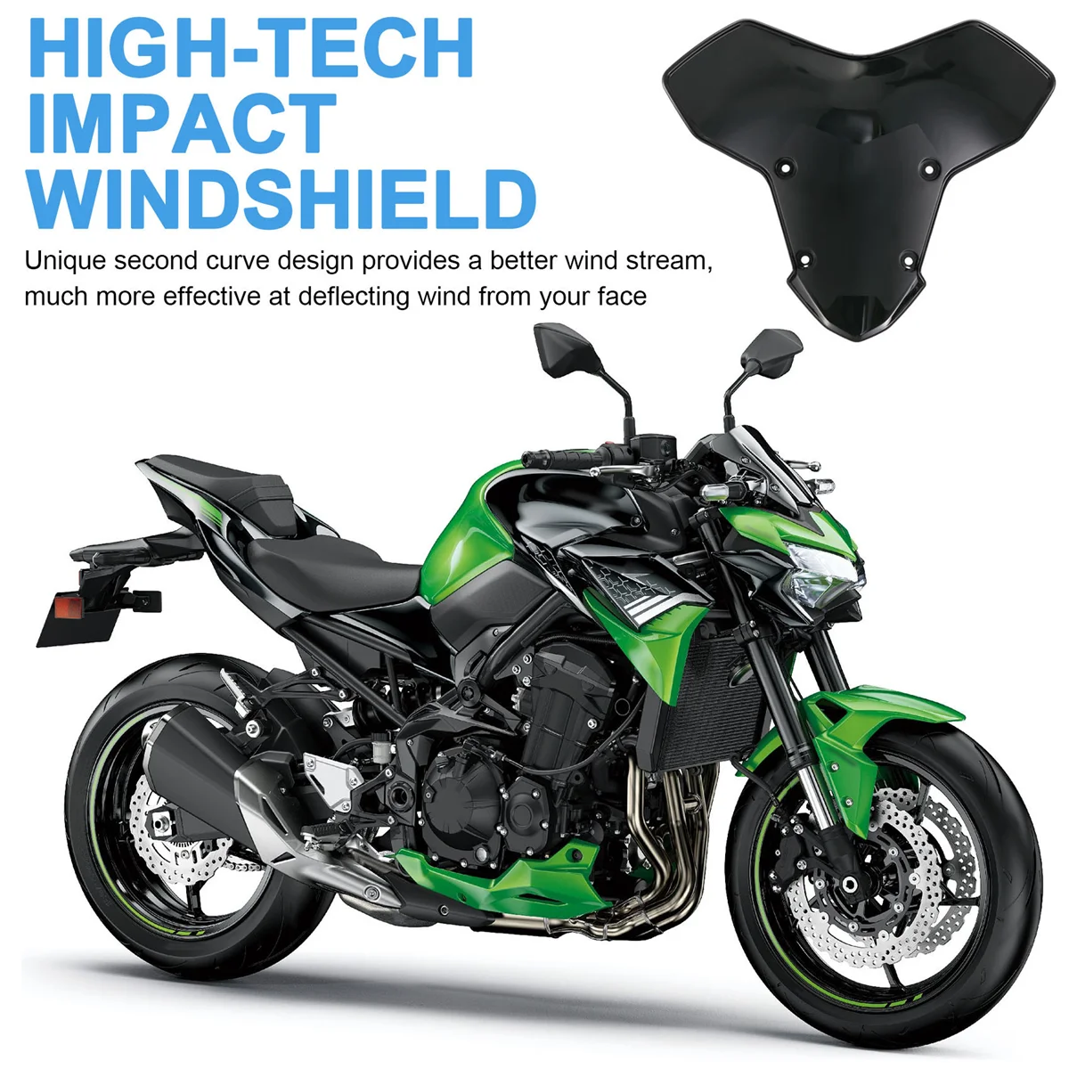 Лобовое стекло мотоцикла дефлекторы воздушного потока для Kawasaki Ninja Z-H2 21-2024 ZH2 Z H2 SE