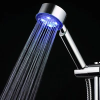 23080mm led three color temperature control shower head abs handheld water saving shower bathroom accessories