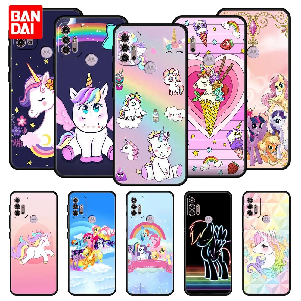 

Cover Case for Motorola Moto G30 G50 G60 G8 G9 G200 G31 G60s Power Plus Play Lite Soft Fashion Style My Little Pony Cartoon