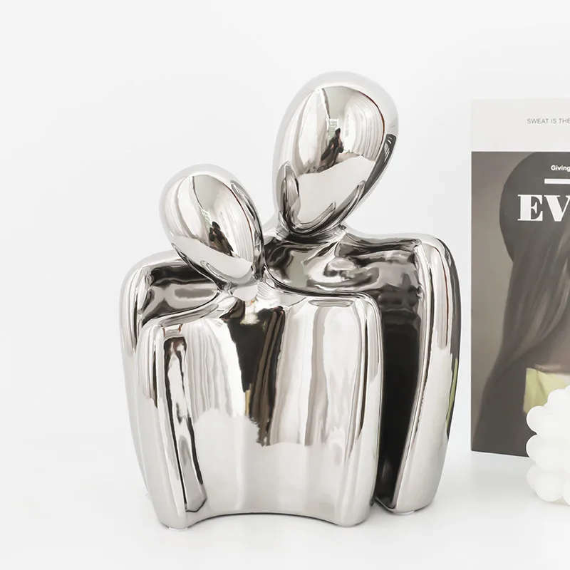 

Роскошные креативные обнимающие фигурки Ceram, декоративные украшения для гостиной, ресторана, украшение для вина