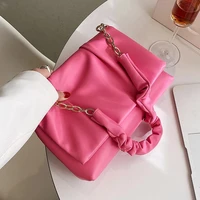 fashion underarm shoulder crossbody messenger bags 2022 spring pu leather women shopper luxury brand simple designer handbag