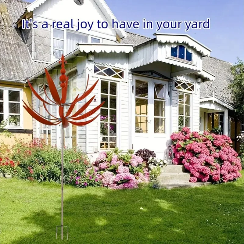 

Wind Sculpture Spinner Reflective With Ground Plug Art Crafts, For Yard Garden Outdoor