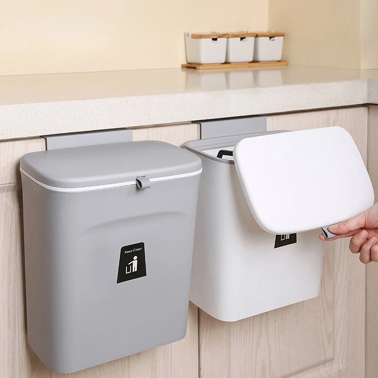 

Настенное мусорное ведро с крышкой для кухни, 7 л