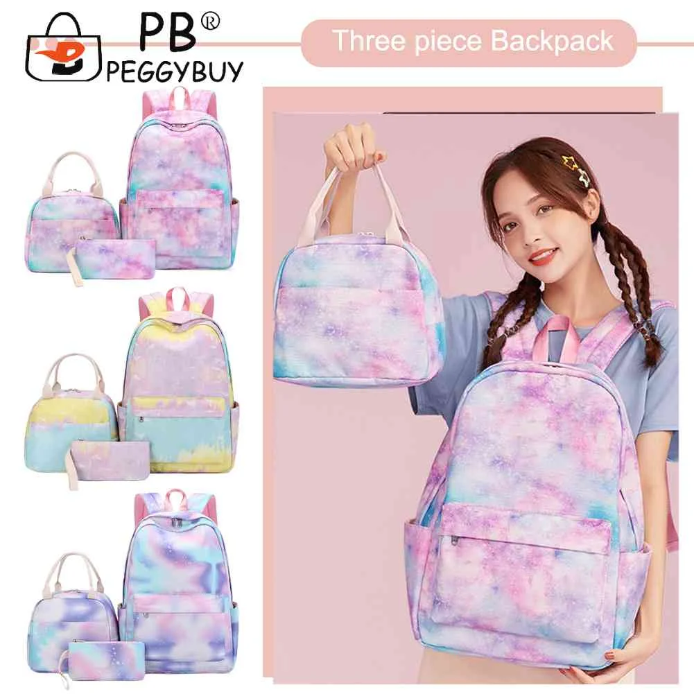 

3 шт./компл. Звездный принт, фоторегулируемый ремешок, сумка для ланча, чехол-карандаш 3 в 1, мульти карманы для путешествий для мужчин, женщин, ...