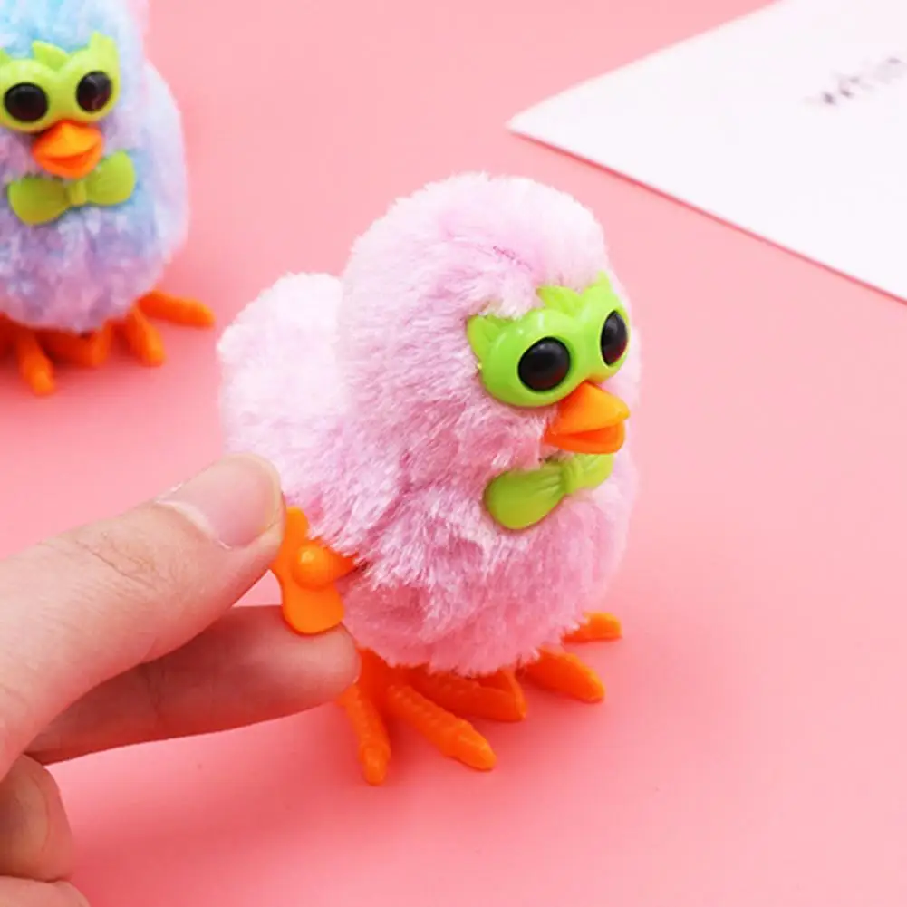 

Clockwork Plush Toy Funny Eco-friendly Lovely Chicken Shape Plush Toy Decor Doll Toy Display Plush Toy Decor 2Pcs