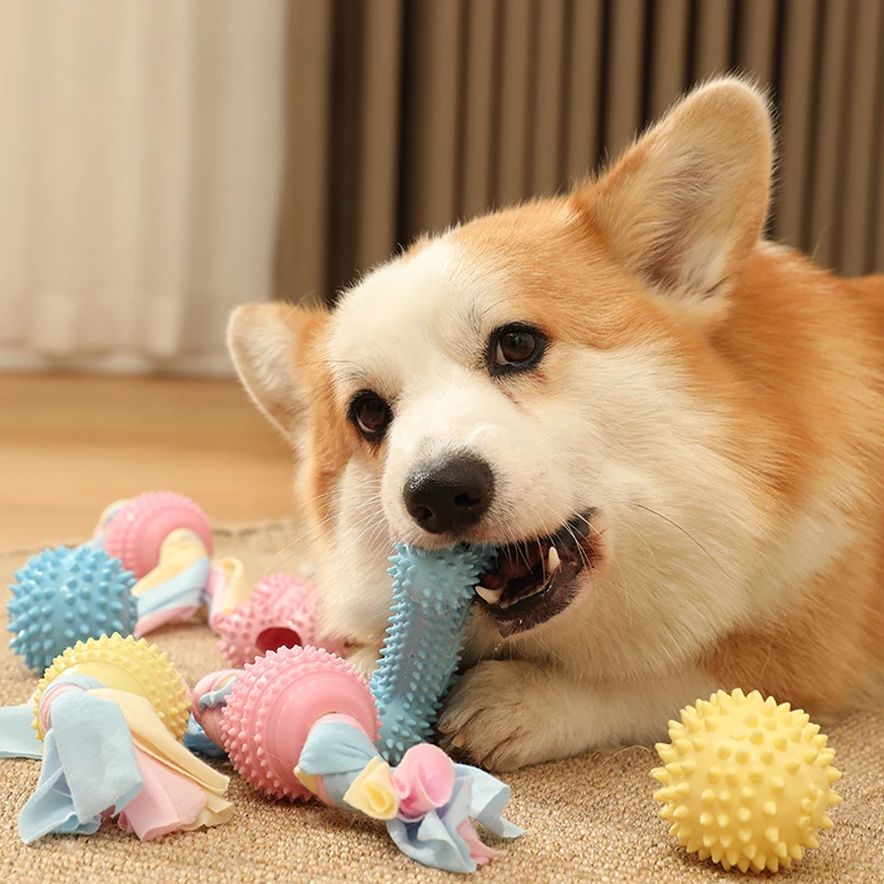 

Игрушки для домашних питомцев для маленьких собак, жевательные игрушки с узлом из ТПР, устойчивые к укусам молярные зубы, товары для дрессировки собак, интерактивные аксессуары