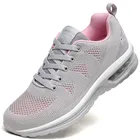 Кроссовки женские, легкие, дышащие, с вязаным верхом, 35-42, весна-осень, 2020