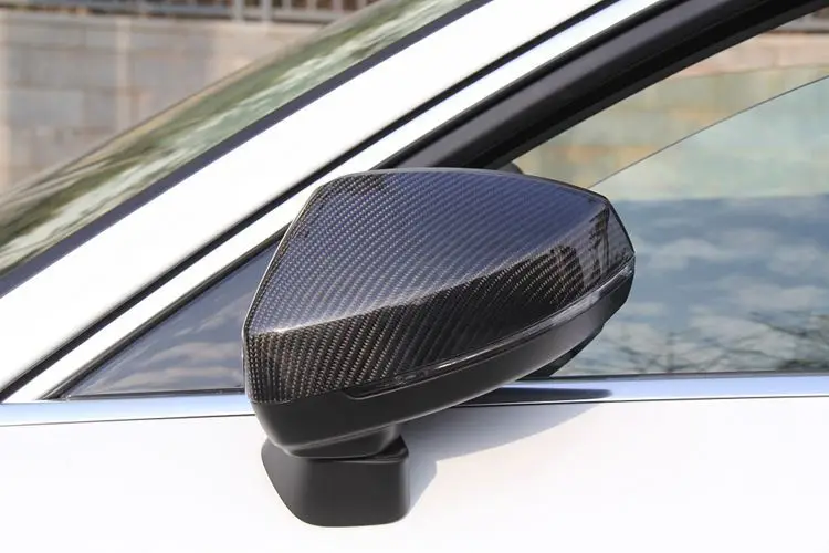 

Designed in Audi A3 RS3 S3 dry carbon fiber stick type rearview mirror housing cover
