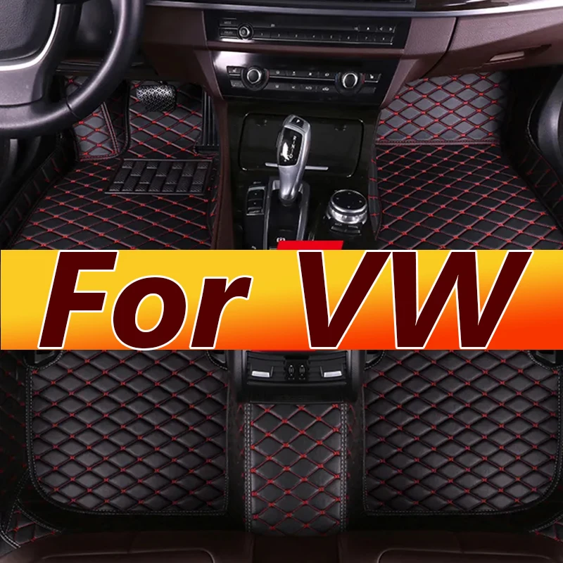 Автомобильные коврики для VW T-Cross GolfMK7 GolfMK5 Passat Tiguan CC Golf 6 8 L Jetta A6 Beetle EOS