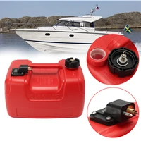 12l portable boat yacht engine marine outboard fuel tank oil box with connector red plastic anti static corrosion resistant