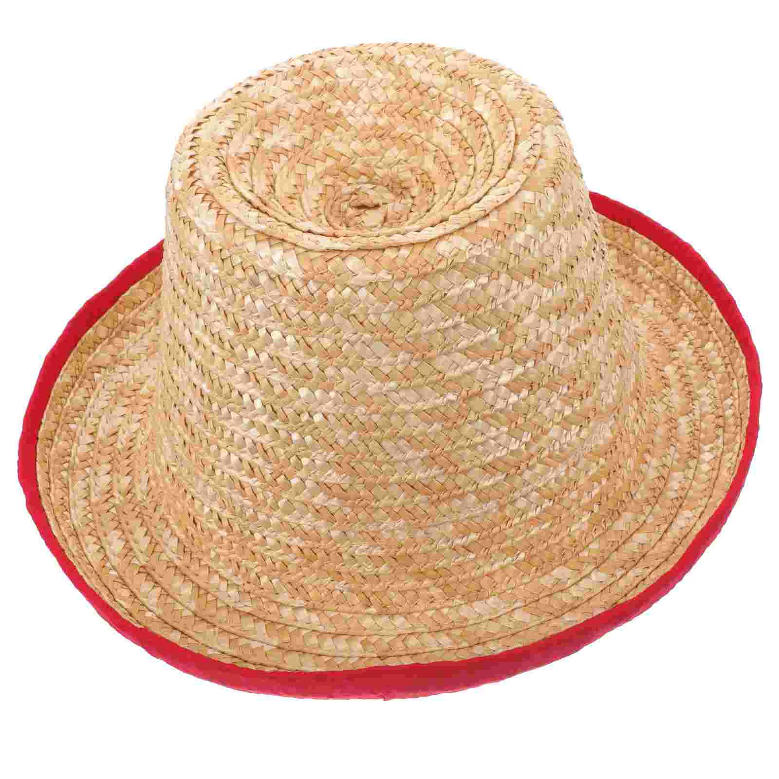 

Sombrero Stage Juggling Straw Cap Acrobatic Performance Prop Mini Hat Small Decor Contact