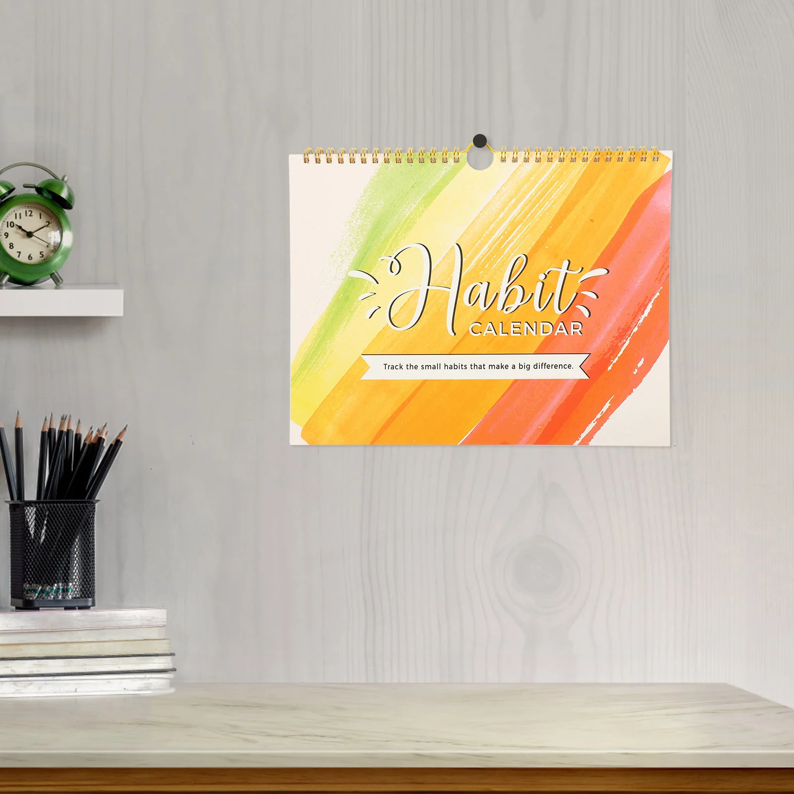 

Habit Calendar Workout Calendar English Schedule Notepad Writing Planner Notepad