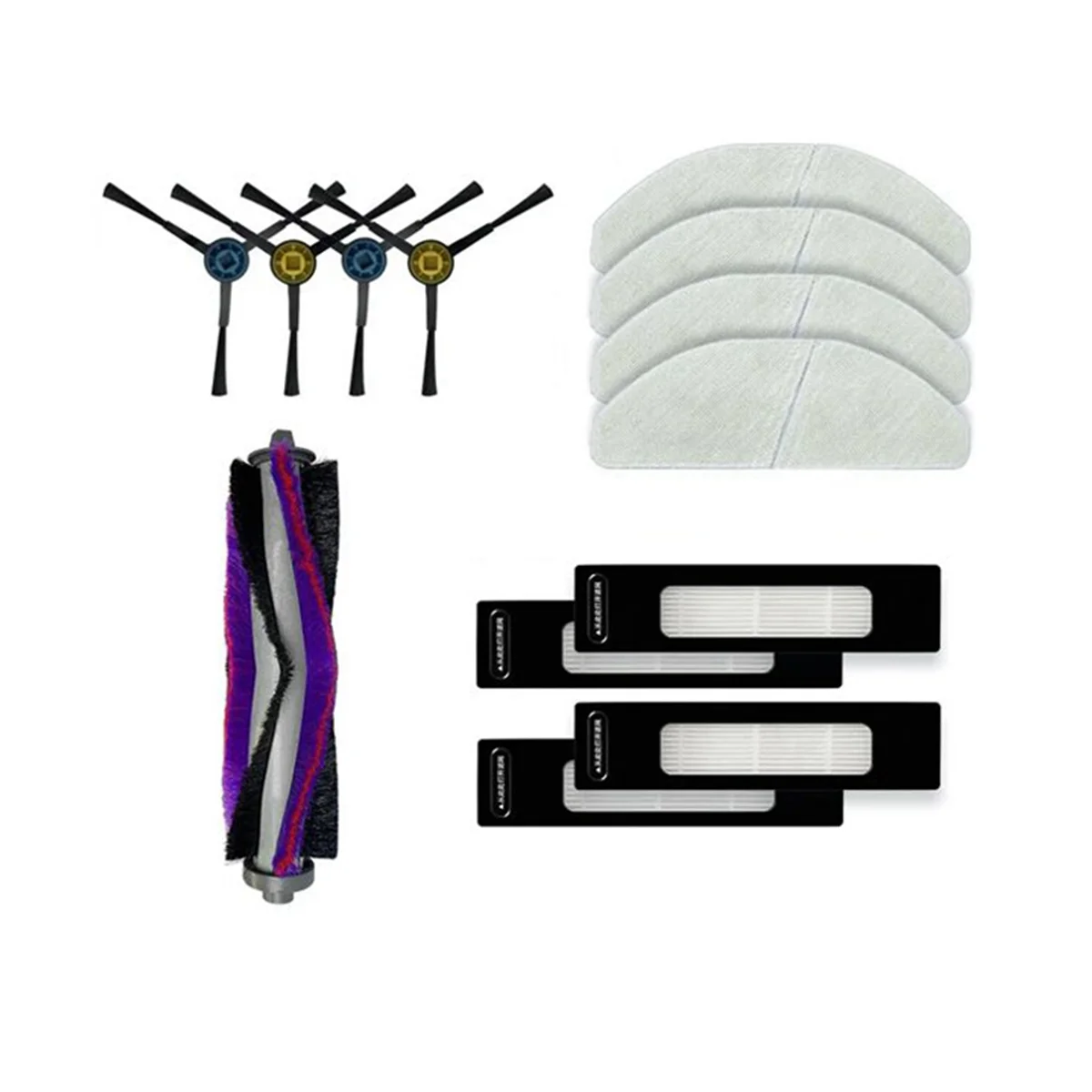 

Запчасти для робота-пылесоса Midea S8 / S8 +, сменные детали, аксессуары, основная боковая щетка, фильтр НЕРА, насадка на швабру